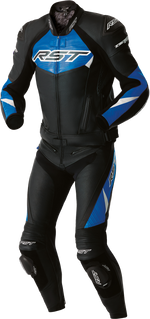 TRACTECH EVO D3O JACKET BLK/BLUE LEATHER