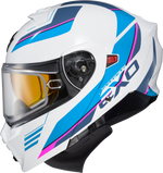EXO-GT930 COLD WEATHER HELMET MODULUS WHT/BLU MD (DUAL PANE)