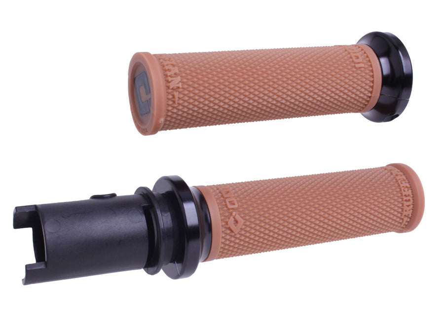 LOCK-ON RUFFIAN GRIPS GUM RUBBER/BLACK CVO `23-24 | V30HTCGR-B