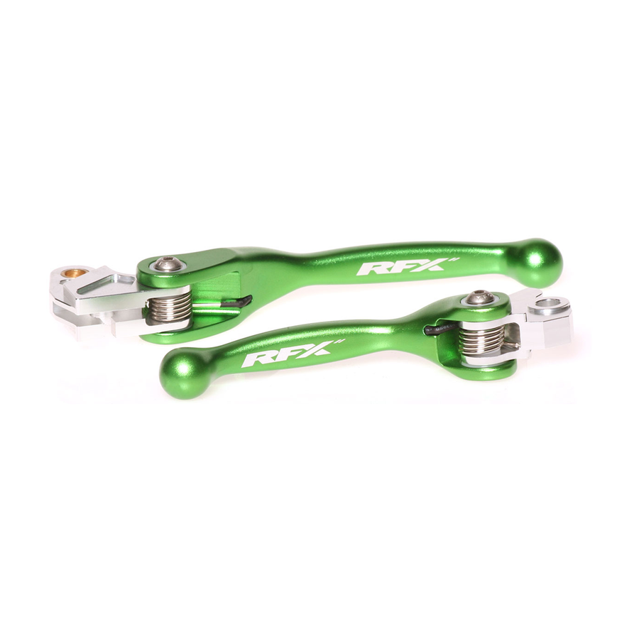 FLEXIBLE LEVER SET GREEN KAW/SUZ | FXFL 30100 55GN