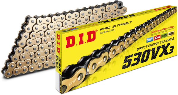CHAIN 530VX3 140L GOLD