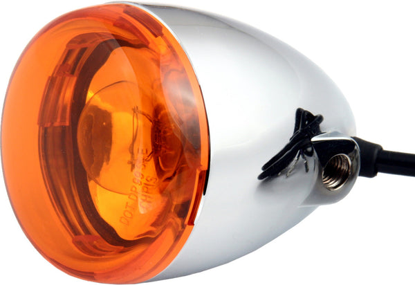 TURN SIGNAL ASSEMBLY BULLET STYLE AMBER