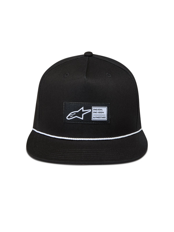 LABEL SNAPBACK HAT BLACK