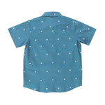 JASPER SS BTNUP SHIRT BLU