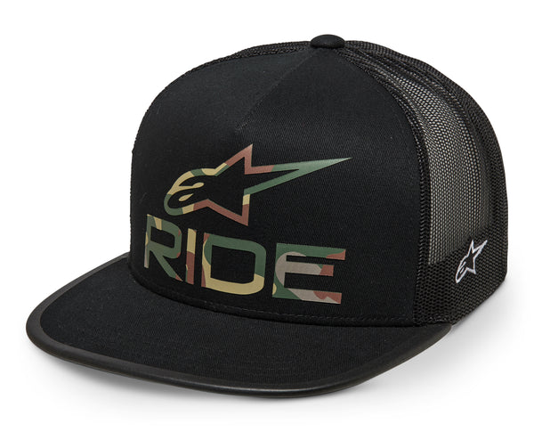 RIDE 4.0 CAMO TRUCKER HAT BLACK | 1214-81713-10-OS