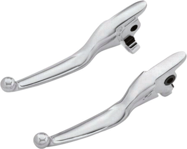SMOOTH LEVER SET CHROME FLT 17-20 EXCEPT TRI GLIDE