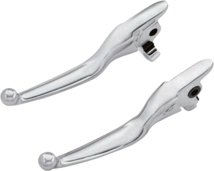 SMOOTH LEVER SET CHROME FLT 17-20 EXCEPT TRI GLIDE