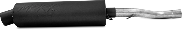 SINGLE SLIP-ON SYSTEM W/ UTILITY MUFFLER BLK KAW | AT-7202