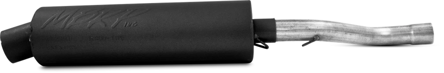SINGLE SLIP-ON SYSTEM W/ UTILITY MUFFLER BLK KAW | AT-7202