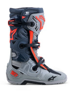 TECH 10 ENDURO BOOTS MID GRY/DRK GRY/RED FLUO