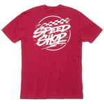 BURNER SS TEE CARDINAL