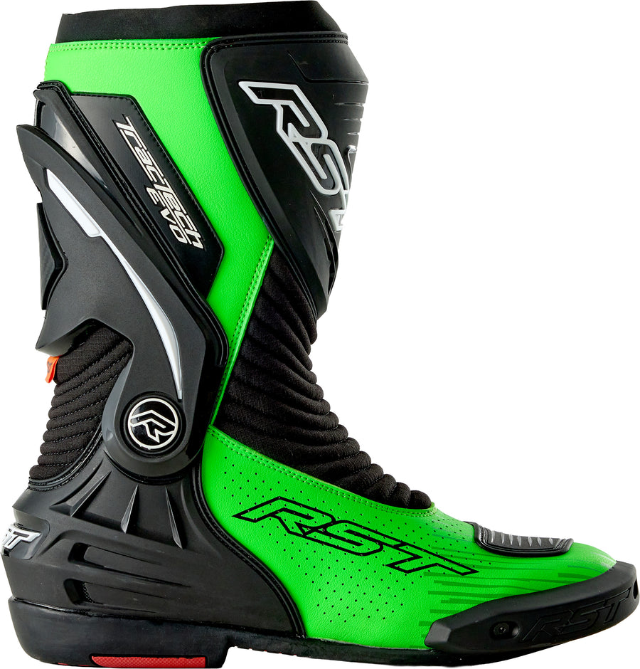TRACTECH EVO D3O BOOT BLACK/FLO GREEN 7