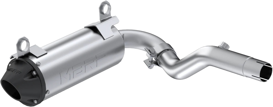 SINGLE SLIP-ON SYSTEM W/ 5" PERFORMANCE MUFFLER BLK TIP | AT-9222PT