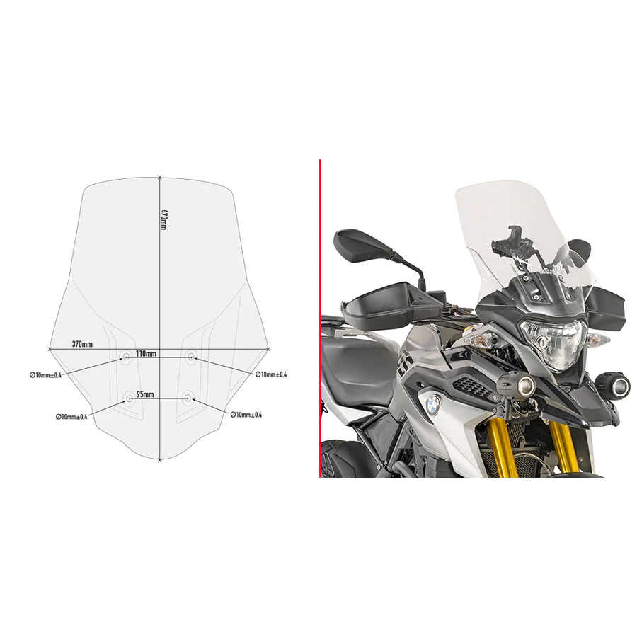 WINDSHIELD SPECIFIC CLEAR BMW | D5126ST