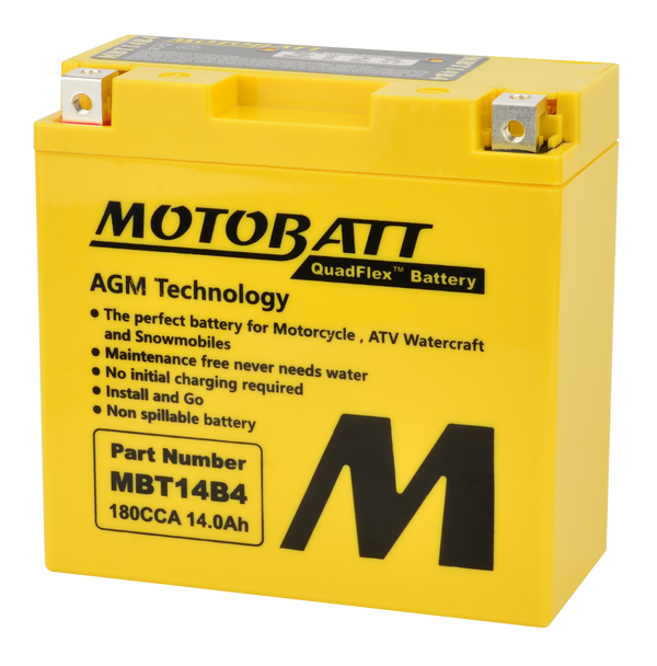BATTERY MBT14B4 SEALED FACTORY ACTIVATED | MBT14B4
