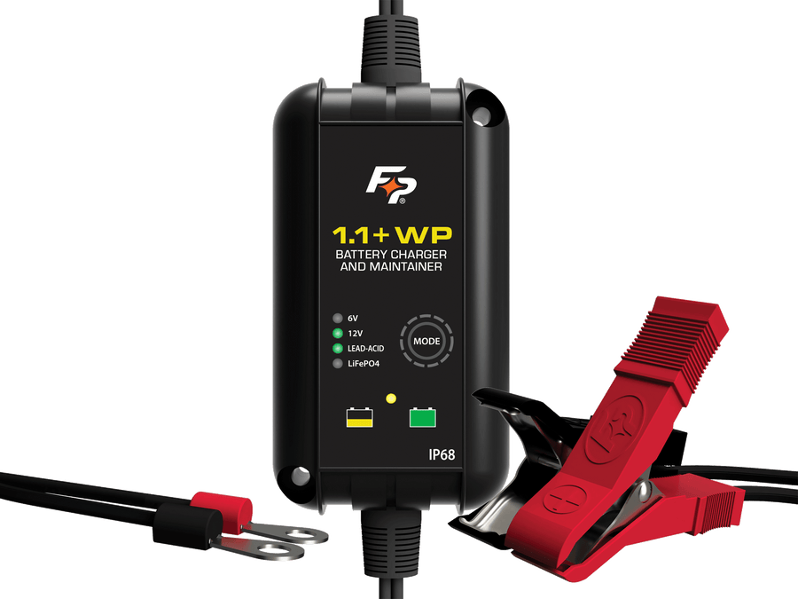 BATTERY CHARGER IP68 WATERPROOF 6V/12V 1.1A