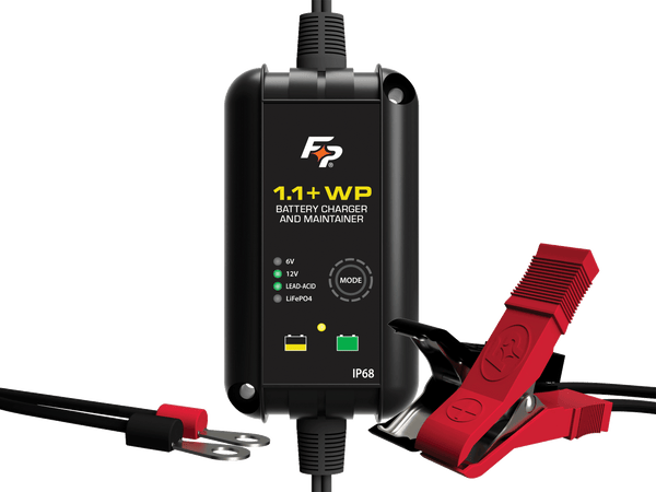 BATTERY CHARGER IP68 WATERPROOF 6V/12V 1.1A