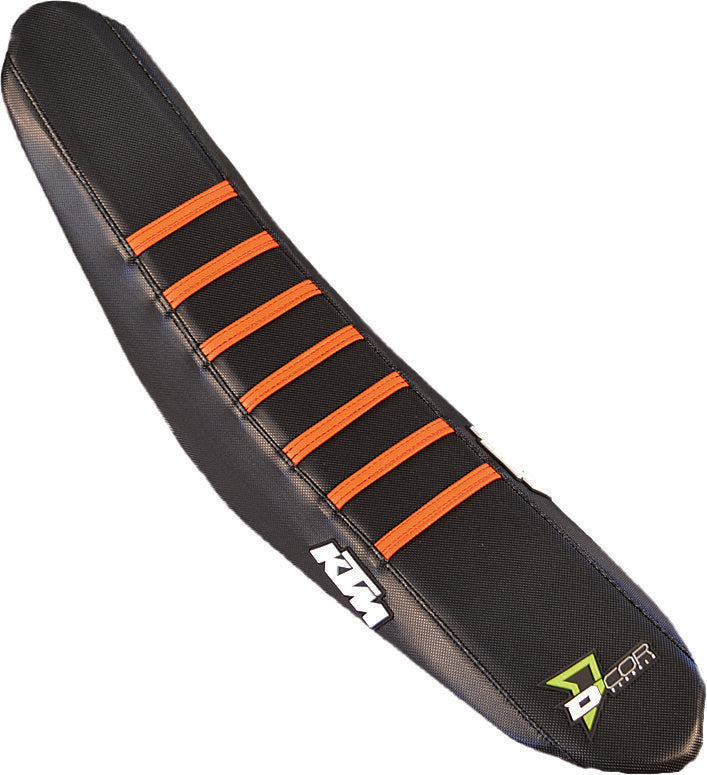 SEAT COVER KTM SX 85  BLK / ORG RIBS