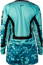 WOMEN'S LITE FLAKE JERSEY AQUA/TEAL/BLACK