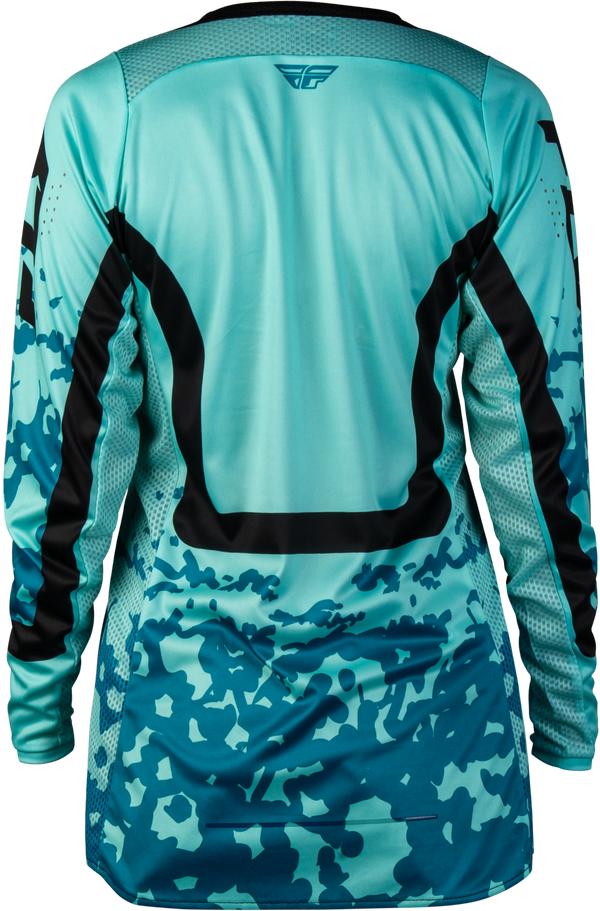 WOMEN'S LITE FLAKE JERSEY AQUA/TEAL/BLACK