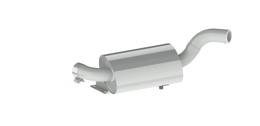 SINGLE SLIP-ON CENTER EXIT W/ PERFORMANCE MUFFLER CF TIP | AT-9211SP
