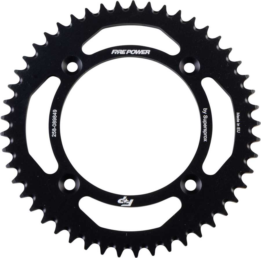 REAR SPROCKET ALUMINUM 49T BLK | FPA-898-49-BLK
