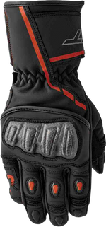 S1 GLOVE BLK/RED LEATHER