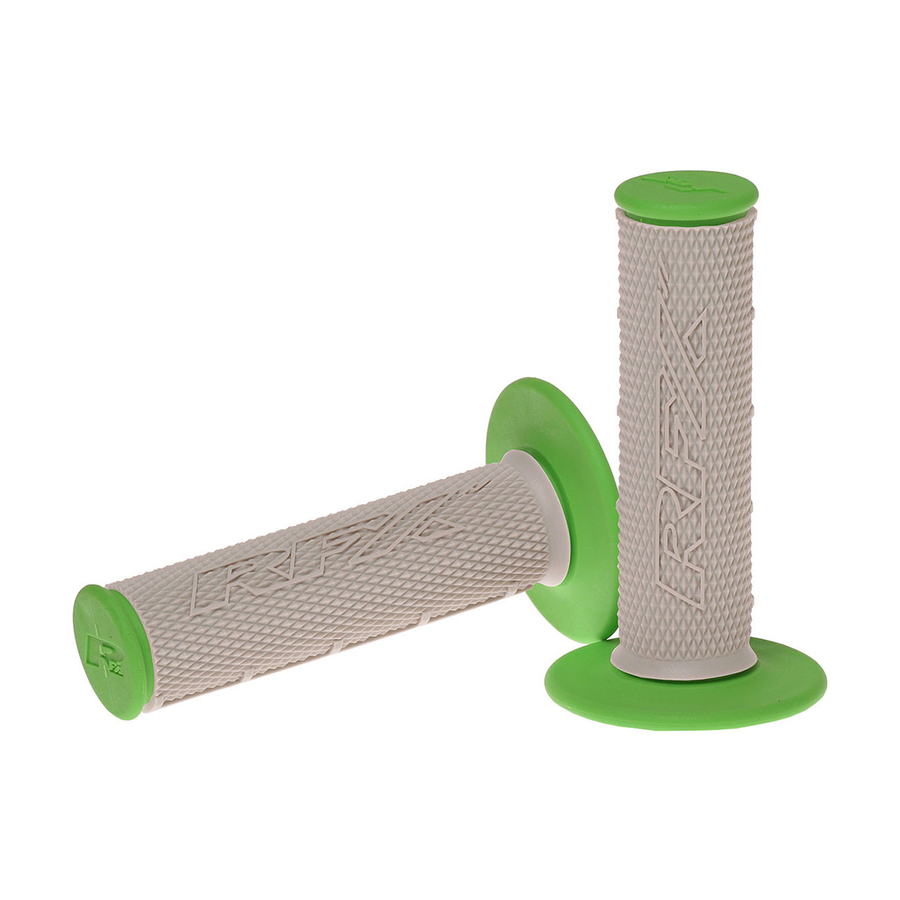 DUAL COMPOUND GRIPS GREEN WITH GREY CENTER | FXHG 20500 99GN