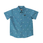 JASPER SS BTNUP SHIRT BLU