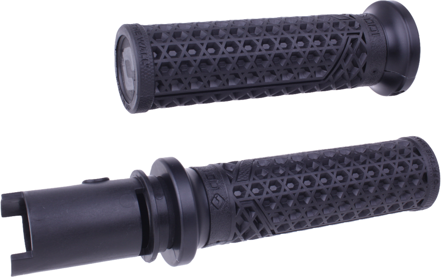 VAN'S LOCK-ON GRIPS BLACK/ MATTE BLACK CVO `23-24