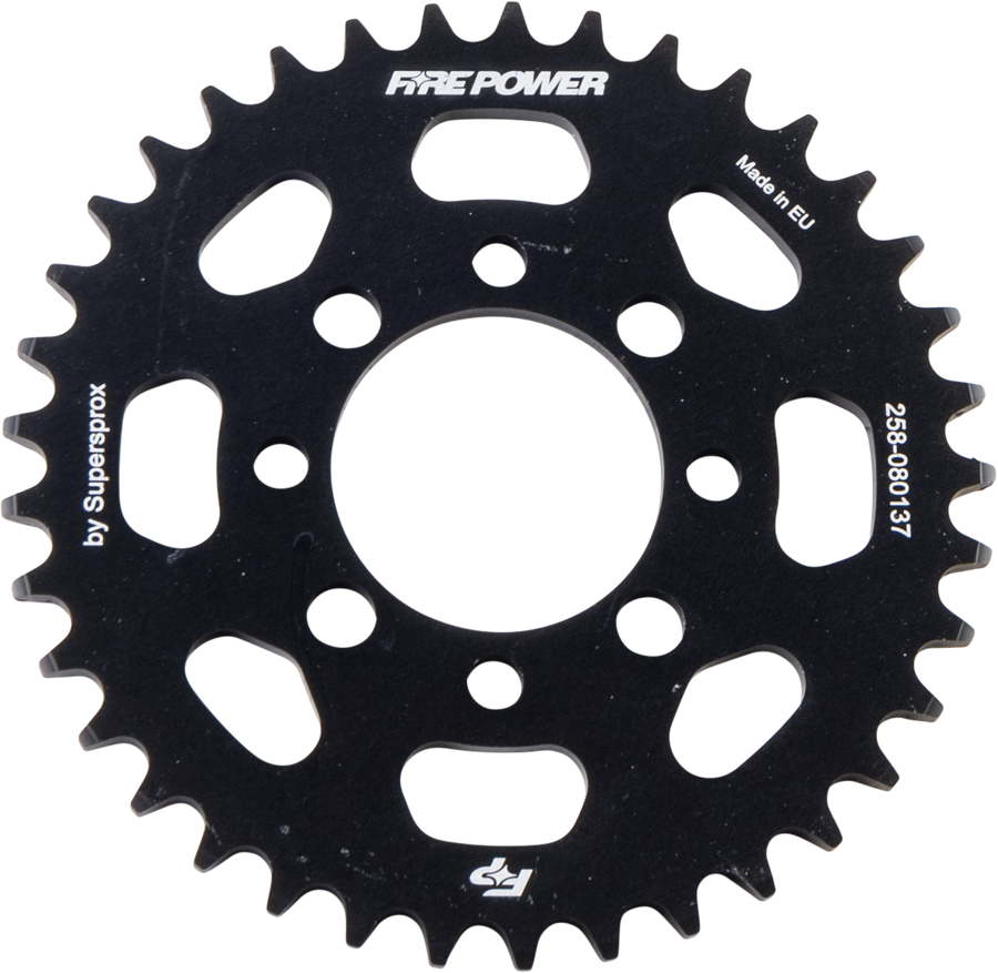REAR SPROCKET ALUMINUM 37T BLK | FPA-801-37-BLK