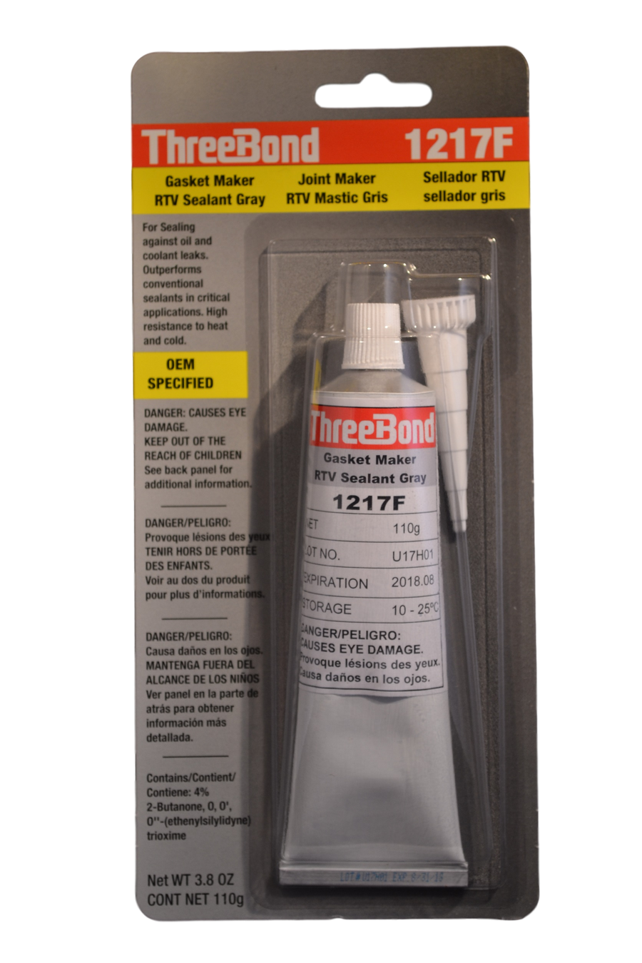 GASKET MAKER RTV SEALANT GREY 3.8OZ