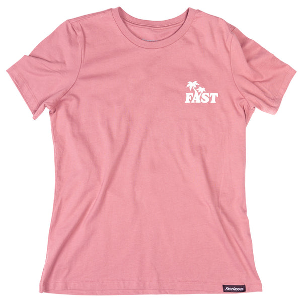 WMN VACAY SS TEE MAUVE