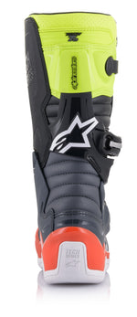 TECH 7S BOOTS DARK GREY/ RED FLUO/YELLOW FLUO SZ 07 | 2015017-9058-7