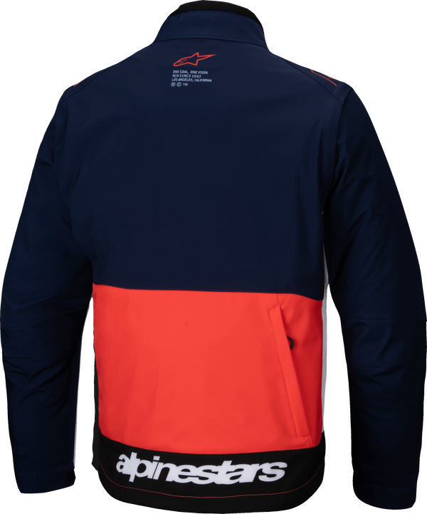 LITE-DURA SOFTSHELL JACKET NAVY/HOT ORANGE/WHITE