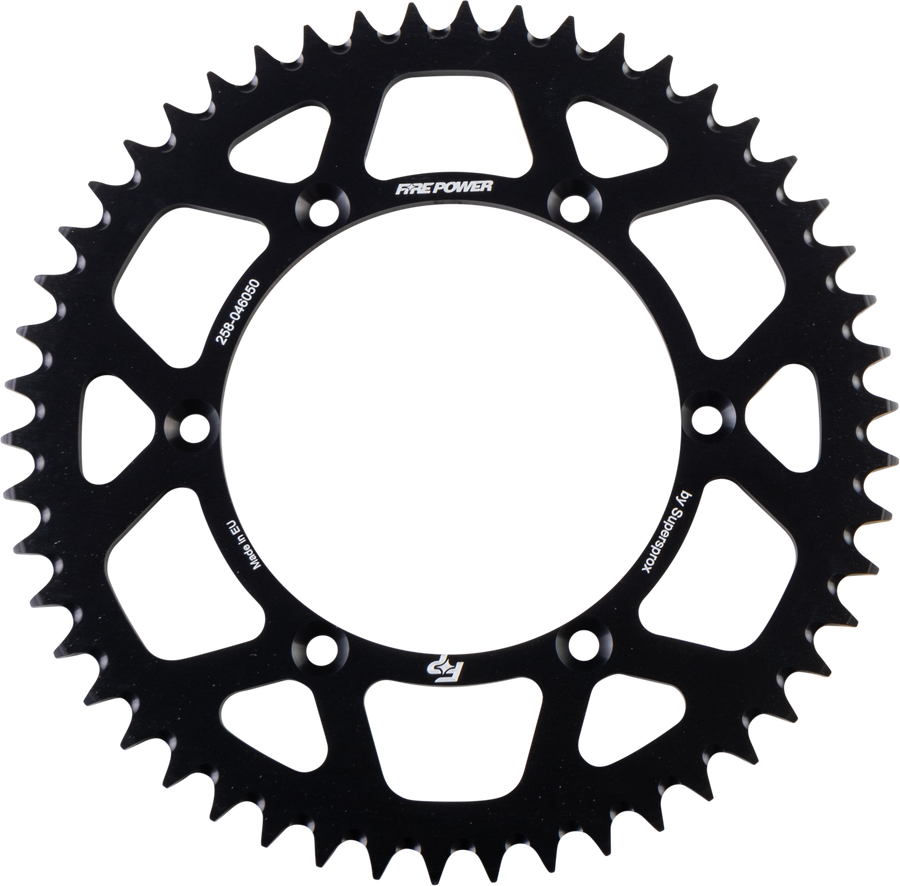 REAR SPROCKET ALUMINUM 50T BLK | FPA-460-50-BLK