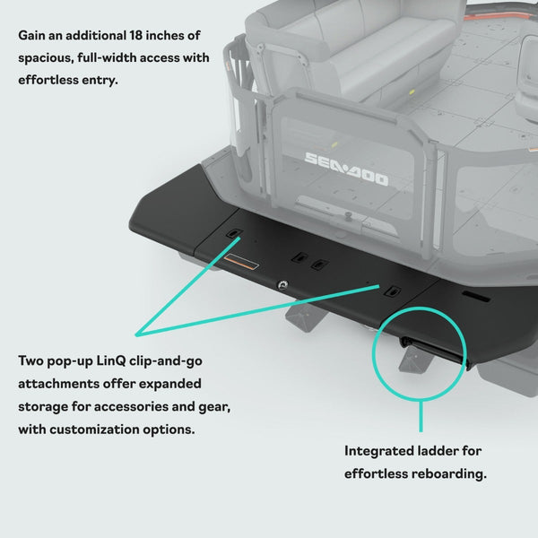 Swim Platform for Switch Pontoon
