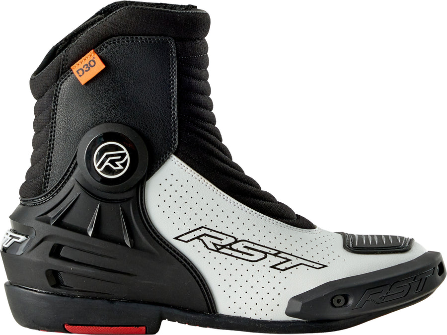 TRACTECH EVO D3O SHORT BOOT BLACK/WHITE 6.5