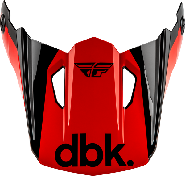 KINETIC DBK HELMET VISOR BLACK/RED/GREY XS/SM