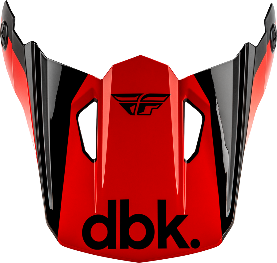 KINETIC DBK HELMET VISOR BLACK/RED/GREY MD/LG