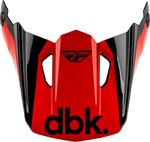 KINETIC DBK HELMET VISOR BLACK/RED/GREY XL/2X