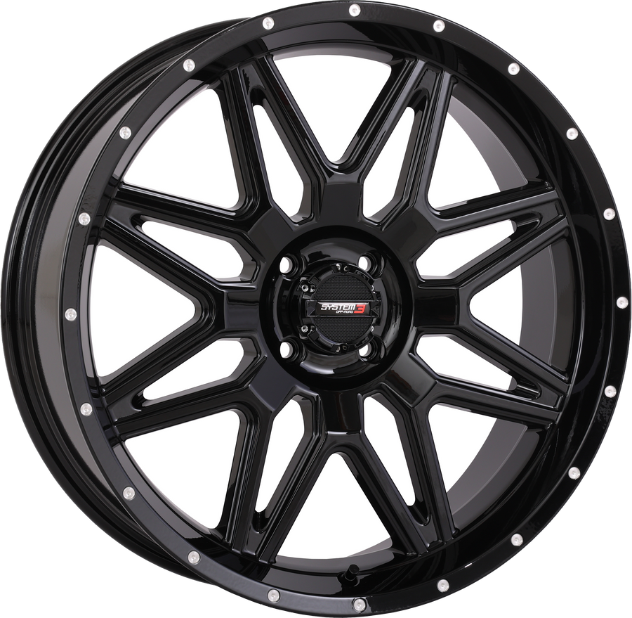 ST7 WHEEL 20X7 4+3 (+10MM) 4/110 GLOSS BLACK | 20S3-7110