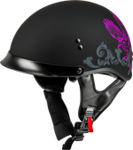 HH-65 CORVUS HELMET W/PEAK MATTE BLACK/PURPLE/GREY XS