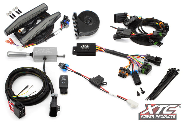 AUTO TURN SIGNAL KIT W/ BILLET LEVER AND FRONT DRL LIGHTS CAN | ATS-L-CAN-MAVR-DRL