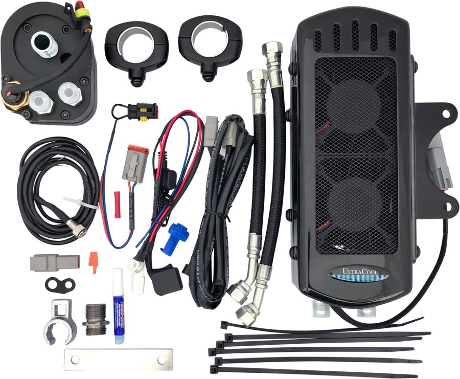 SIDE MOUNT OIL COOLER TC TOURING `09-16  GLOSS BLK | SMT-2G
