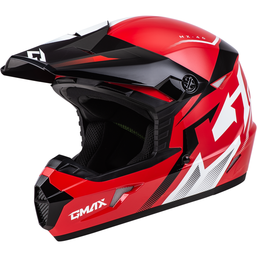 MX-46 COMPOUND HELMET RED/BLACK/WHITE SM