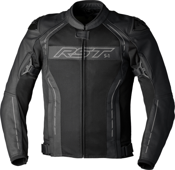 S1 MESH CE JACKET BLACK/BLACK LEATHER