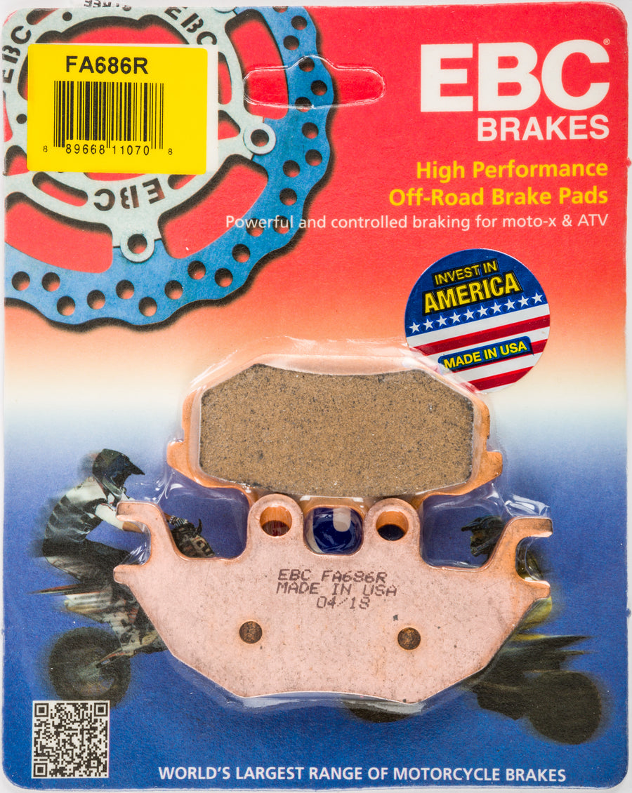 BRAKE PAD FA686R SINTERED R SERIES