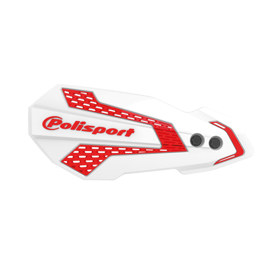 MX FLOW HANDGUARDS WHITE/RED HON | 8308200043