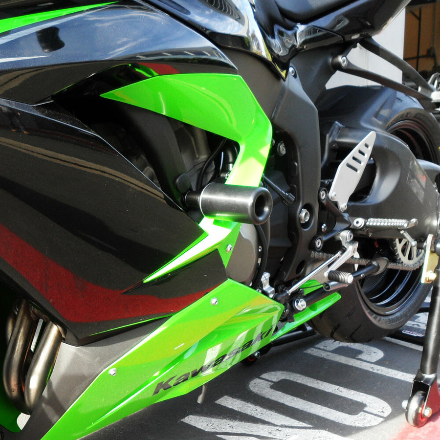 FRAME SLIDERS NO CUT BLACK KAW